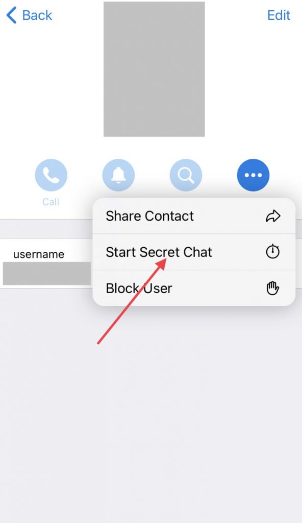 Telegram မှာ Secret Chat စဖို့