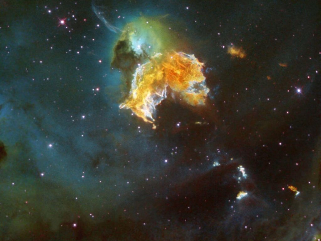 ဒီ ဆူပါနိုဗာ ကြီးဟာ Large Magellan Cloud ခေါ်တဲ့ ဂလက်ဆီ အသေးလေး ထဲမှာ ရှိနေတာပါ။ သူ့နားမှာ ကြယ်သစ်တွေ ဖြစ်နေတာကို တွေ့နိုင်ပါတယ်။