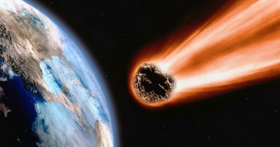 Meteor hitting earth