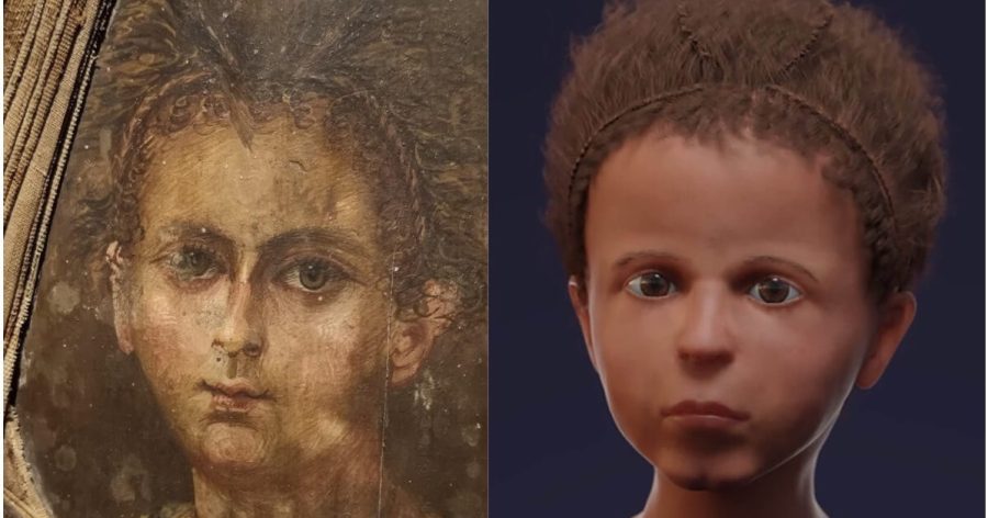 2000 years old Egyptian boy's facial reconstruction