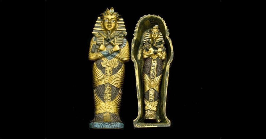Egyptian sarcophagus and mummy
