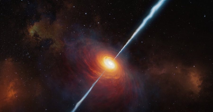 Artist’s rendering of quasar P172+18